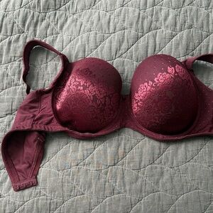 soma Burgundy Stunning Support Full Coverage Bra